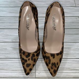 Lala Ikai leopard print high heels